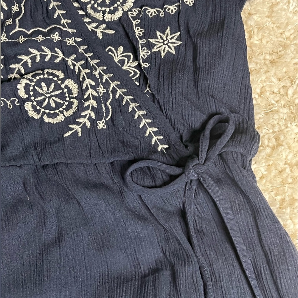 Embroidered Open Shoulder Midi - Picture 4 of 8